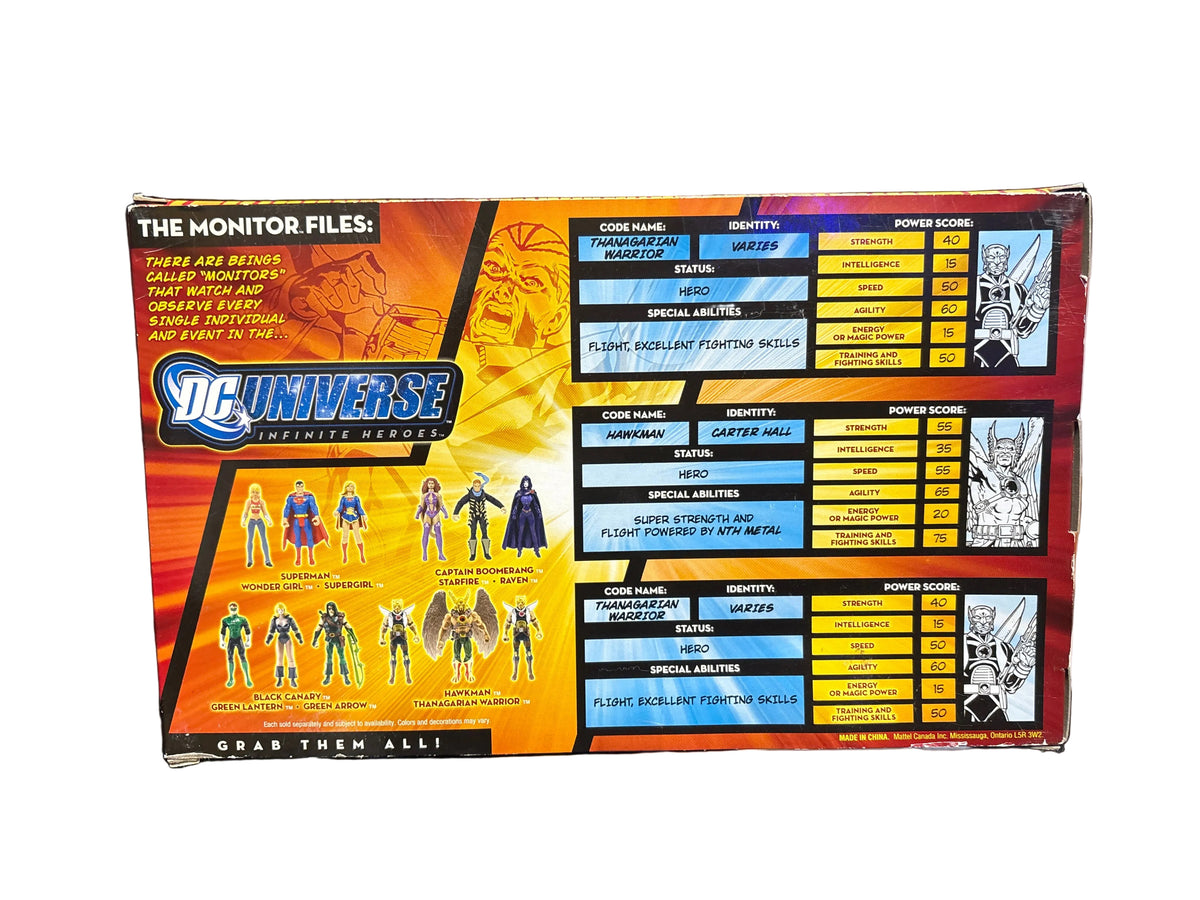 DC UNIVERSE INFINITE HEROES 3 PACK THANAGARIAN WARRIOR HAWKMAN CRISIS SERIES