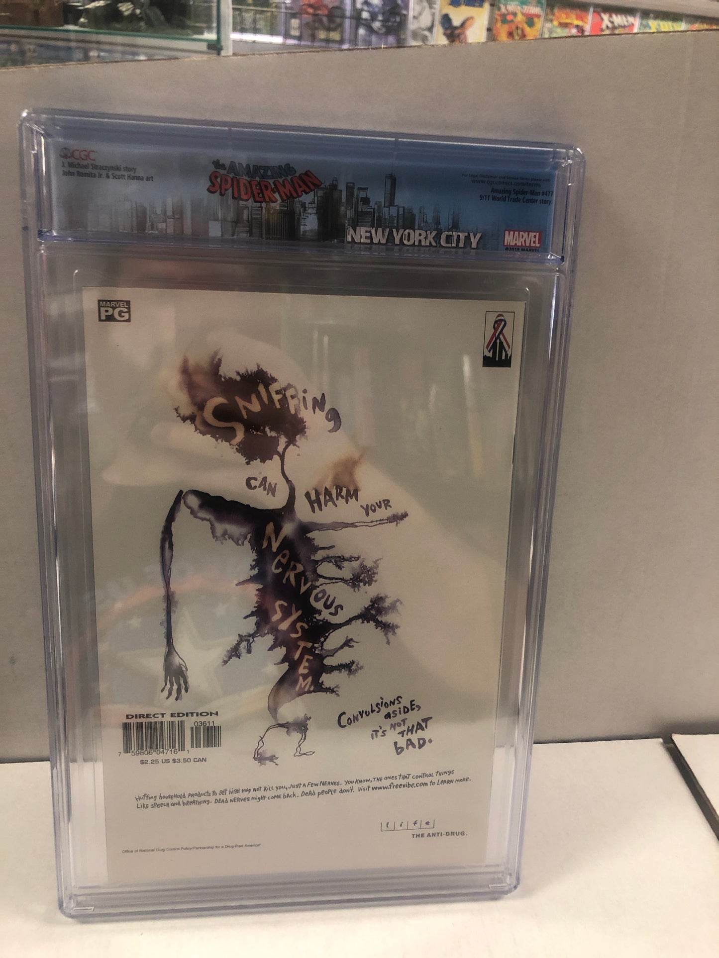 MARVEL COMICS AMAZING SPIDER-MAN #36 (2001) 9/11 STORY CGC 9.4 WP