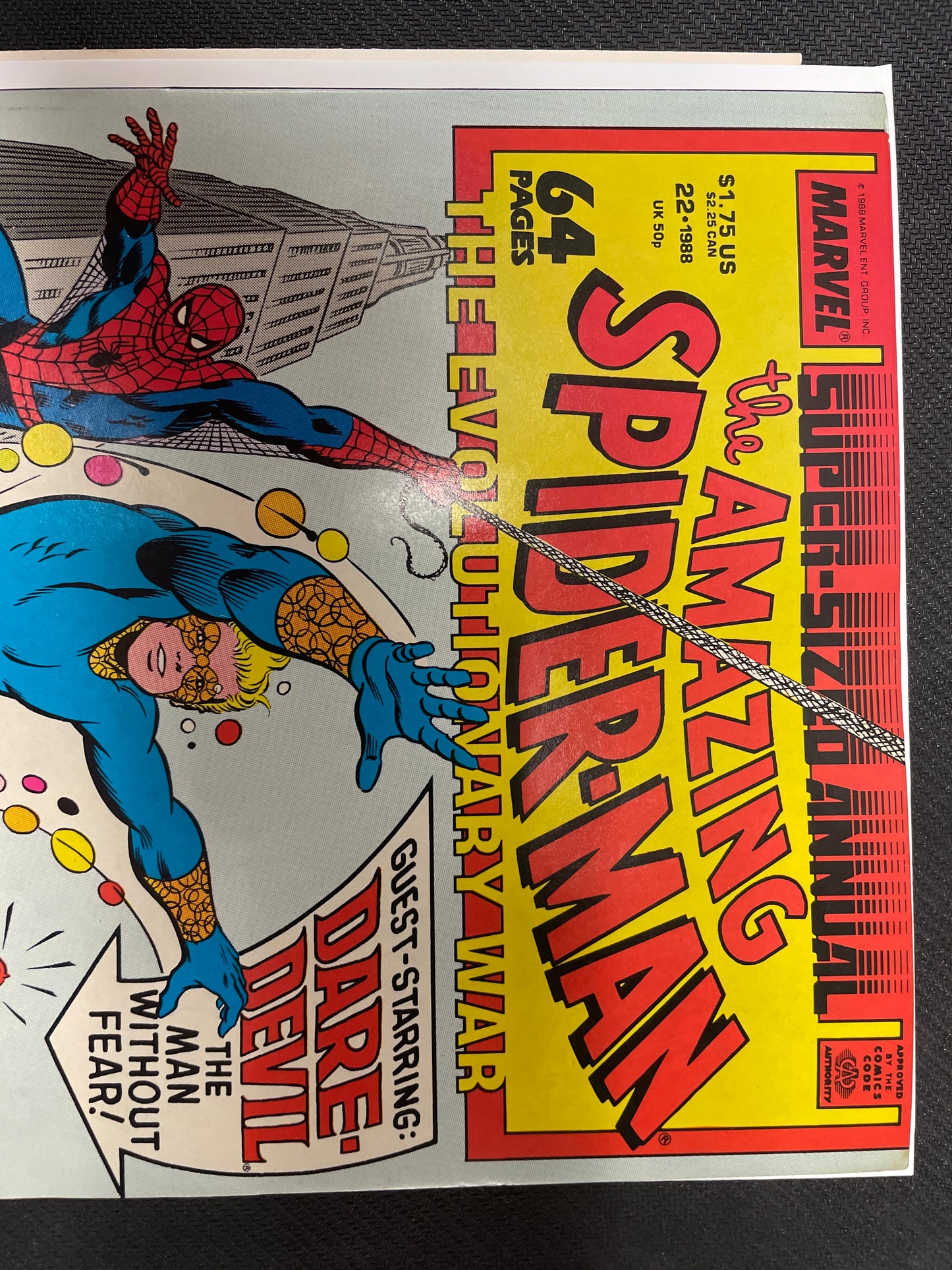 AMAZING SPIDER-MAN ANNUAL #22 (1988, BIG KEY!) 1st APPEARANCE OF SPEED-BALL! NM+