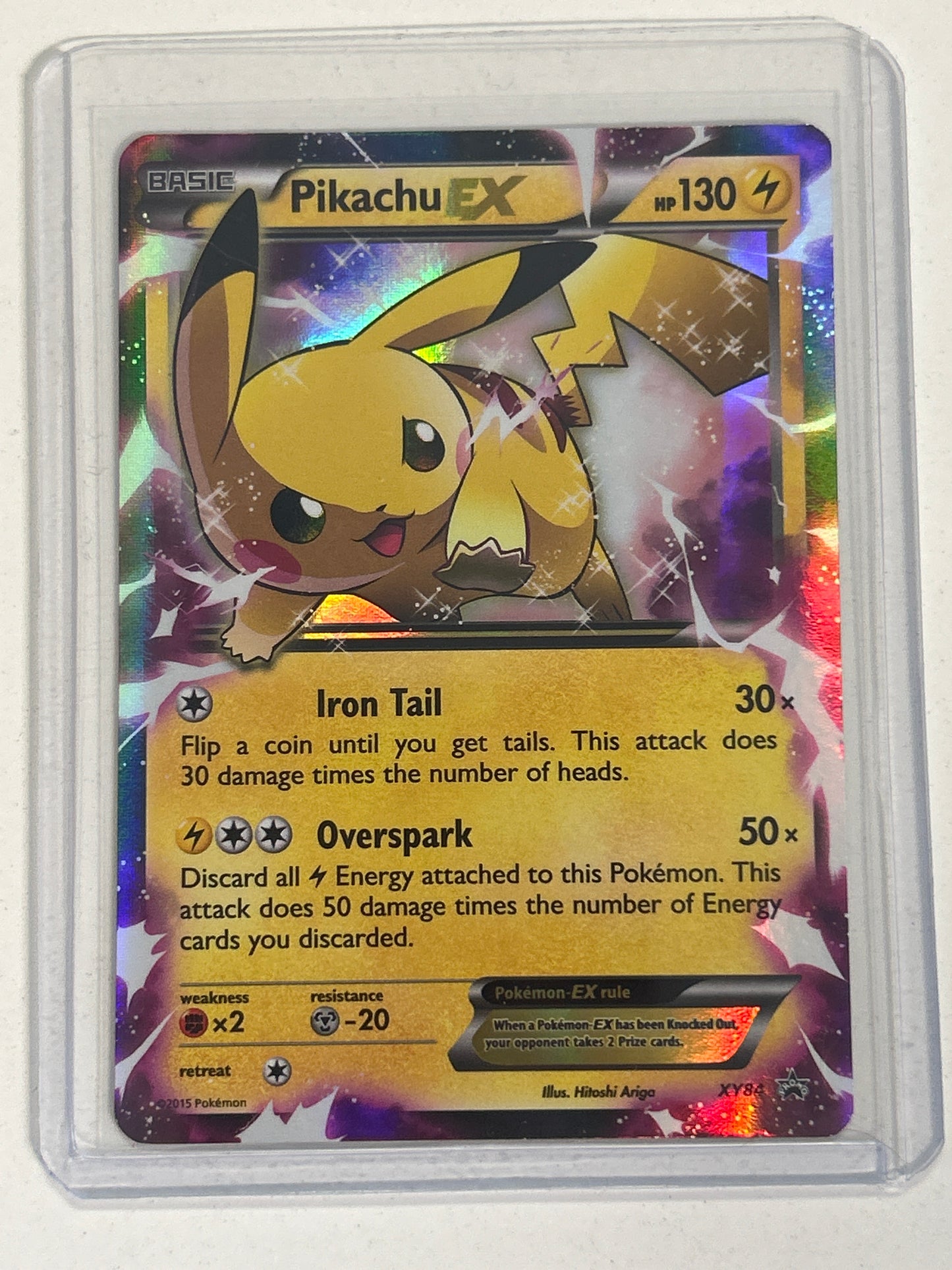 POKÉMON TCG PIKACHU EX XY84 (2015) LIGHT PLAY/NEAR MINT CONDITION