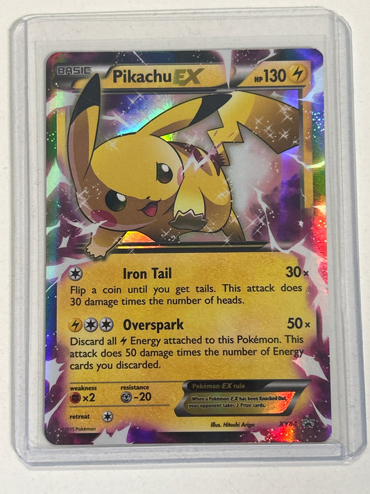 POKÉMON TCG PIKACHU EX XY84 (2015) LIGHT PLAY/NEAR MINT CONDITION