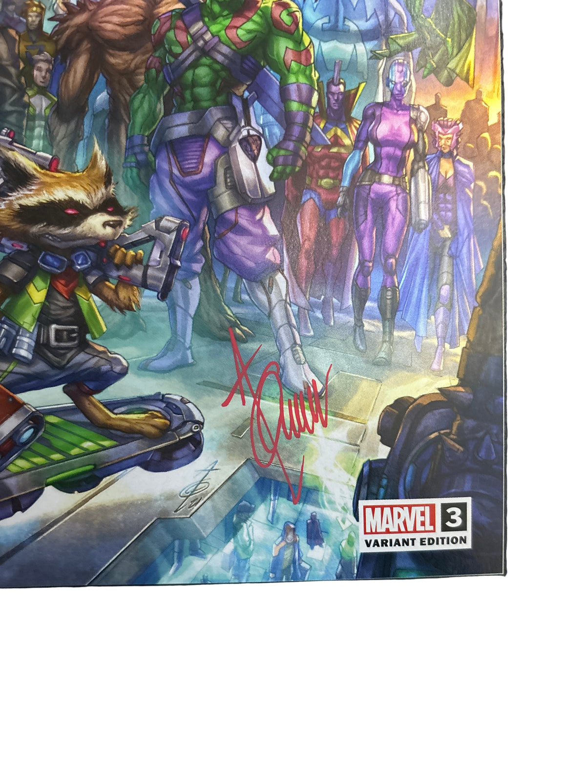MARVEL COMICS THE MARVELS #1 ALAN QUAH TRADE DRESS  VARIANT SIGNED WITH CERTIFICATE OF AUTHENTICITY