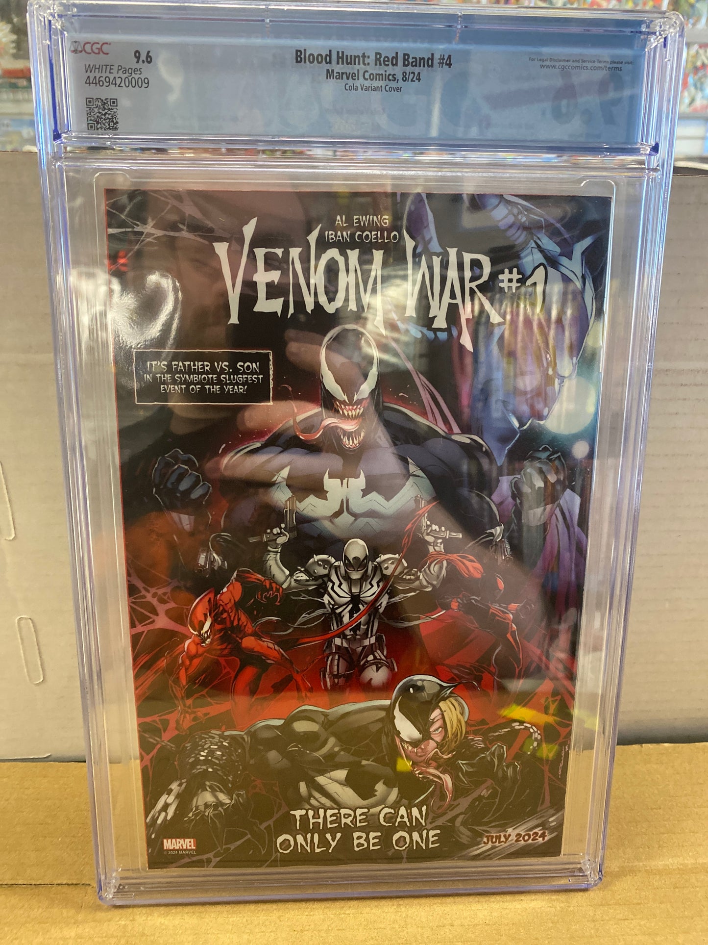 MARVEL COMICS BLOOD HUNT #4 (2024) COLA VARIANT COVER CGC 9.6 WP