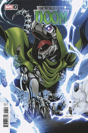 MARVEL COMICS ONE WORLD UNDER DOOM #3 GODTAIL DOOMASAUR VARIANT