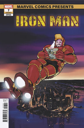 MARVEL COMICS IRON MAN #7 DAVID LOPEZ MARVEL COMICS PRESENTS VARIANT [DOOM]