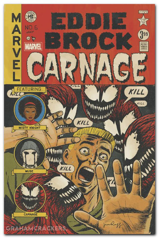 MARVEL COMICS EDDIE BROCK CARNAGE #6 RETRO VARIANT