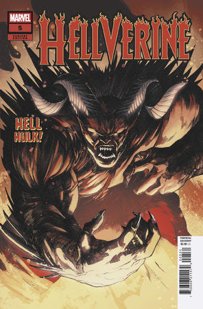 MARVEL COMICS HELLVERINE #5 ALESSANDRO CAPPUCCIO HELL HULK VARIANT