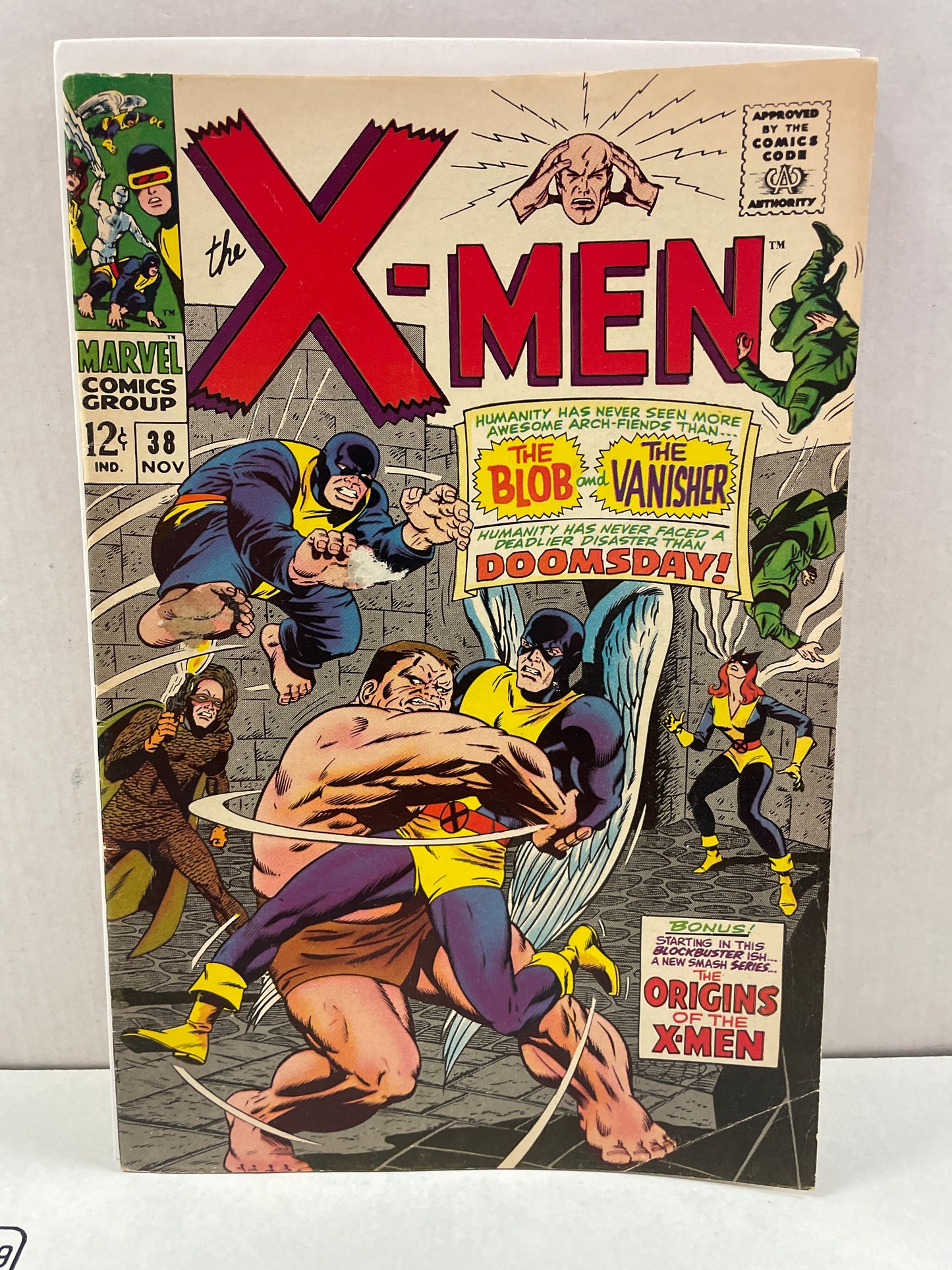 THE X-MEN #38 (1967 MARVEL SILVER AGE) CLASSIC BLOB COVER!