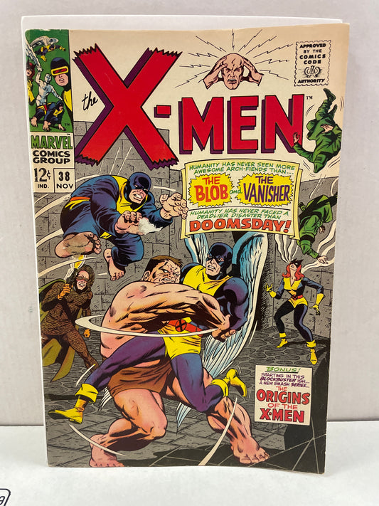 THE X-MEN #38 (1967 MARVEL SILVER AGE) CLASSIC BLOB COVER!