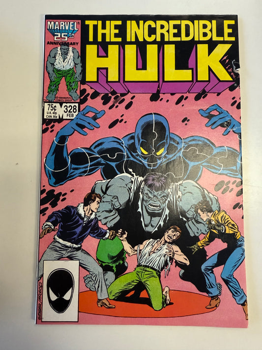 MARVEL COMICS INCREDIBLE HULK #328 silver   1986