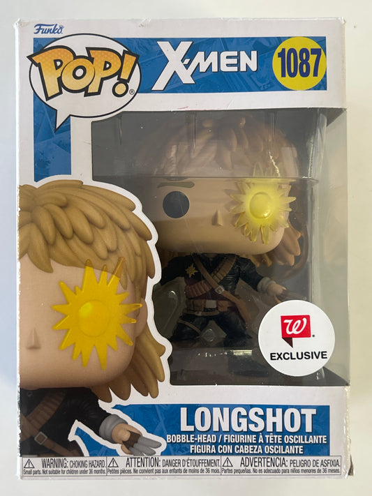 FUNKO POP X-MEN #1087 LONGSHOT VINYL FIGURE WALGREENS EXCLUSIVE OKAY CONDITION BOX