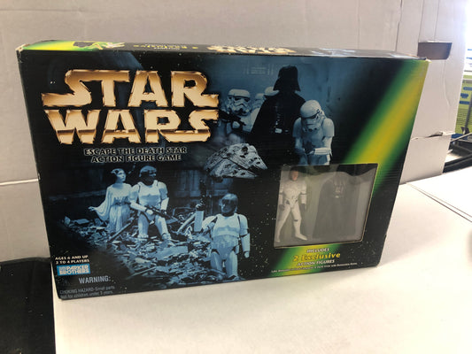 PARKER BROTHERS STAR WARS ESCAPE THE DEATH STAR ACTION FIGURE GAME (1998) GOOD CONDITION SLIGHT WEAR ON BOX
