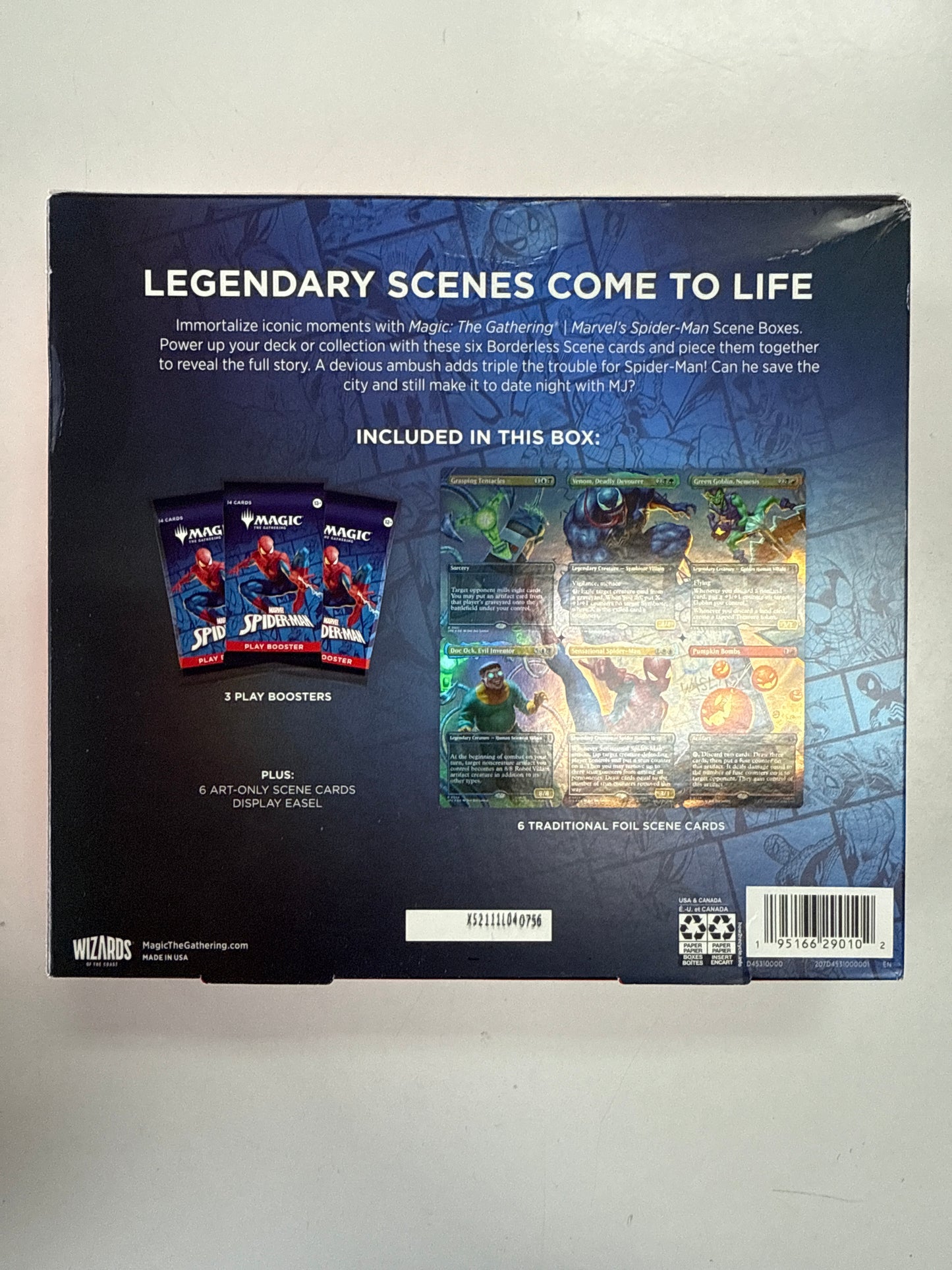 MAGIC THE GATHERING MARVEL SPIDER-MAN SPIDEYS SENSATIONAL SHOWDOWN COLLECTION BOX