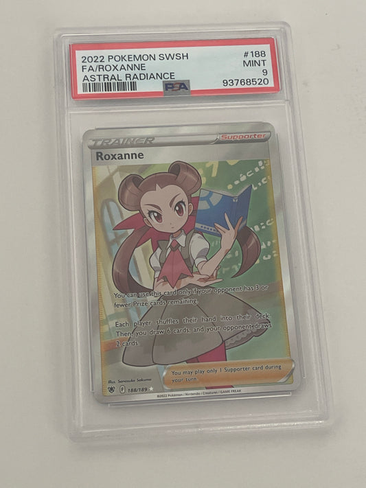 2022 POKEMON SWORD & SHIELD ROXANNE ASTRAL RADIANCE PSA 9