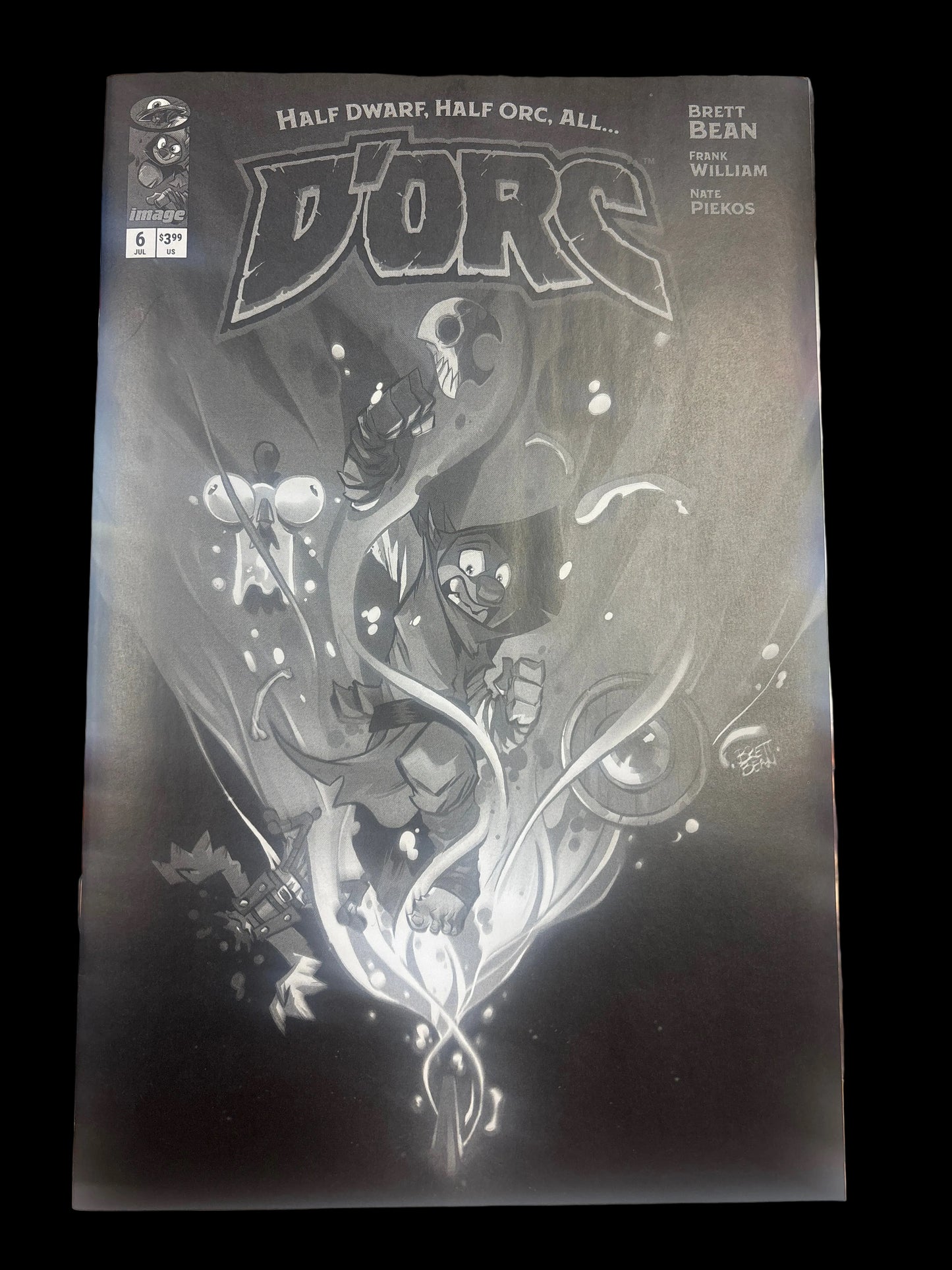 DORC #6 COVER C BLACK AND WHITE 1:25
