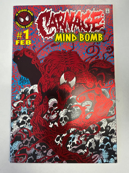 MARVEL COMICS CARNAGE MIND BOMB #1 VERY FINE/NEAR MINT CONDITION