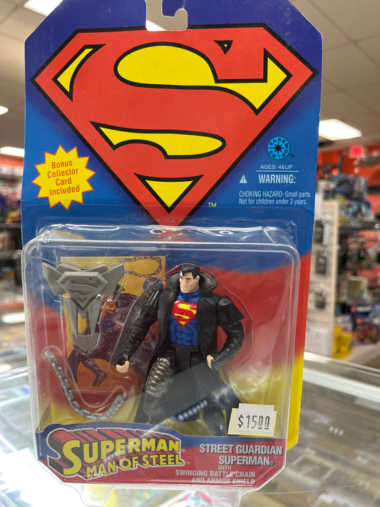 DC SUPERMAN OF STEEL STREET GAURDIAN SUPERMAN ACTION FIGURE