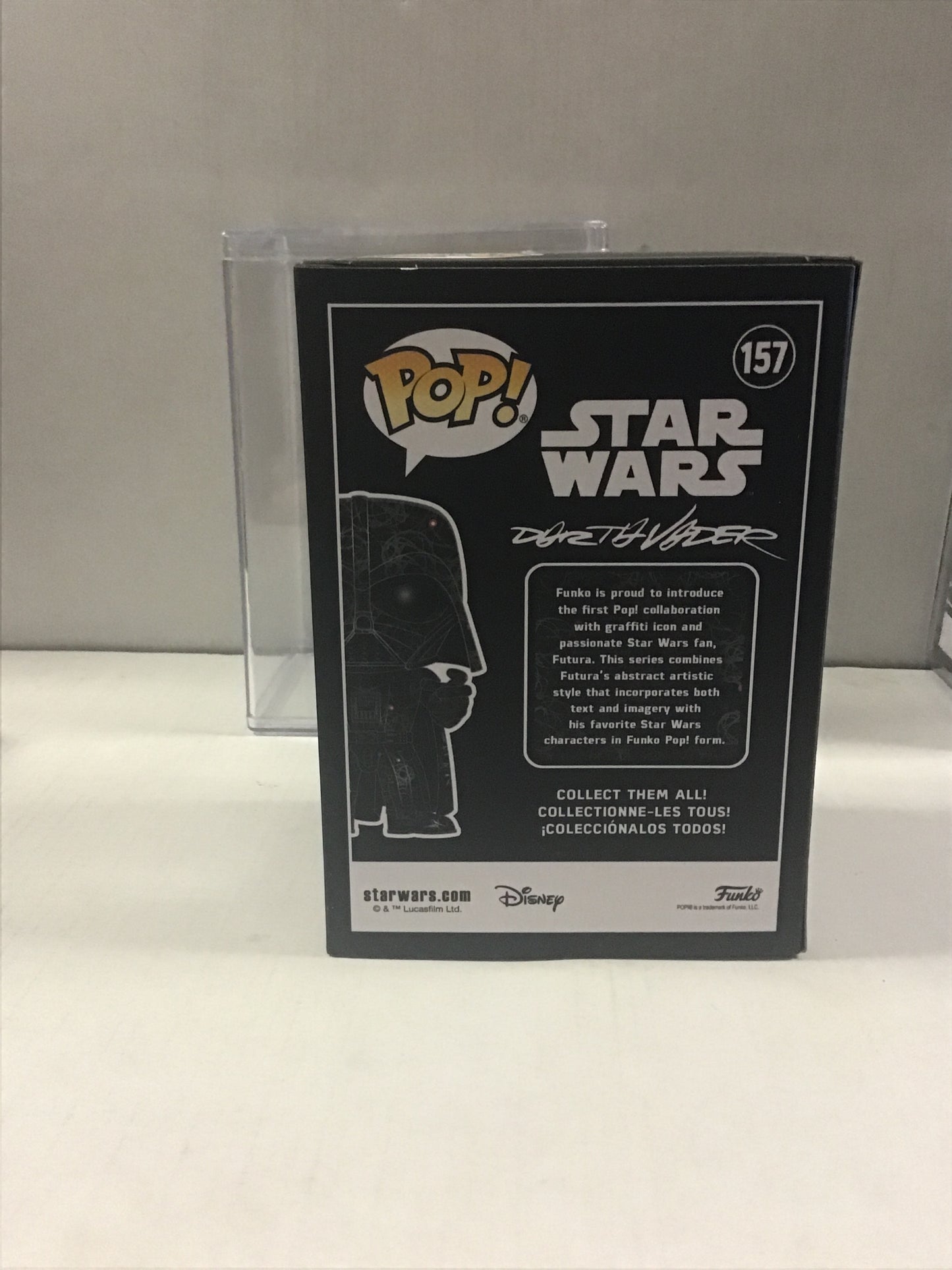 FUNKO POP STAR WARS #157 DARTH VADER (2019 NYCC COMIC CON DEBUT & TARGET EXCLUSIVE) ~ HARD PROTECTOR!