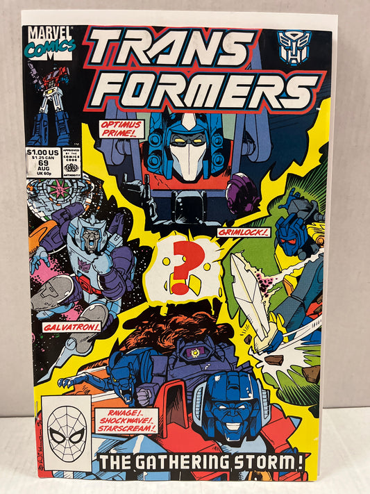 TRANSFORMERS #69 NM/MINT! KEY COMIC GEM! (1990, OPTIMUS PRIME COVER!)