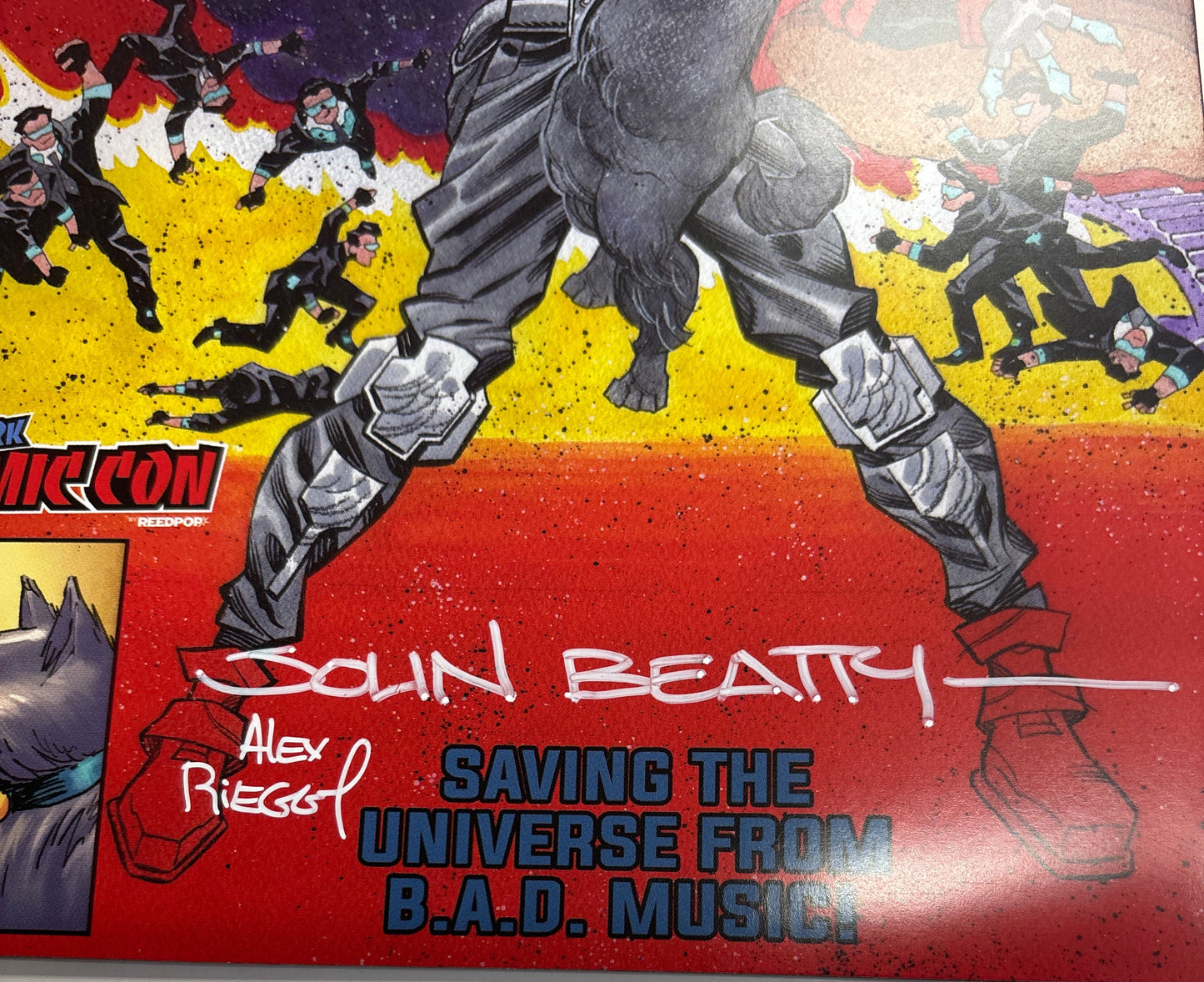 WHATNOT PUBLISHING WHAT SUPER HEROES NINJA FUNK #1 SIGNED BY JOHN BEATTY WITH CERTIFICATE OF AUTHENTICITY