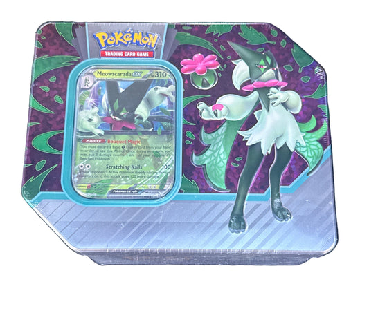 POKEMON PALDEAN PARTNERS MEOWSCARDA EX TIN SET