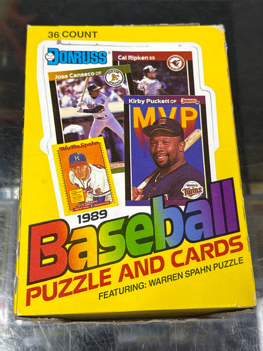 1989 DONRUSS BASEBALL WAX BOX