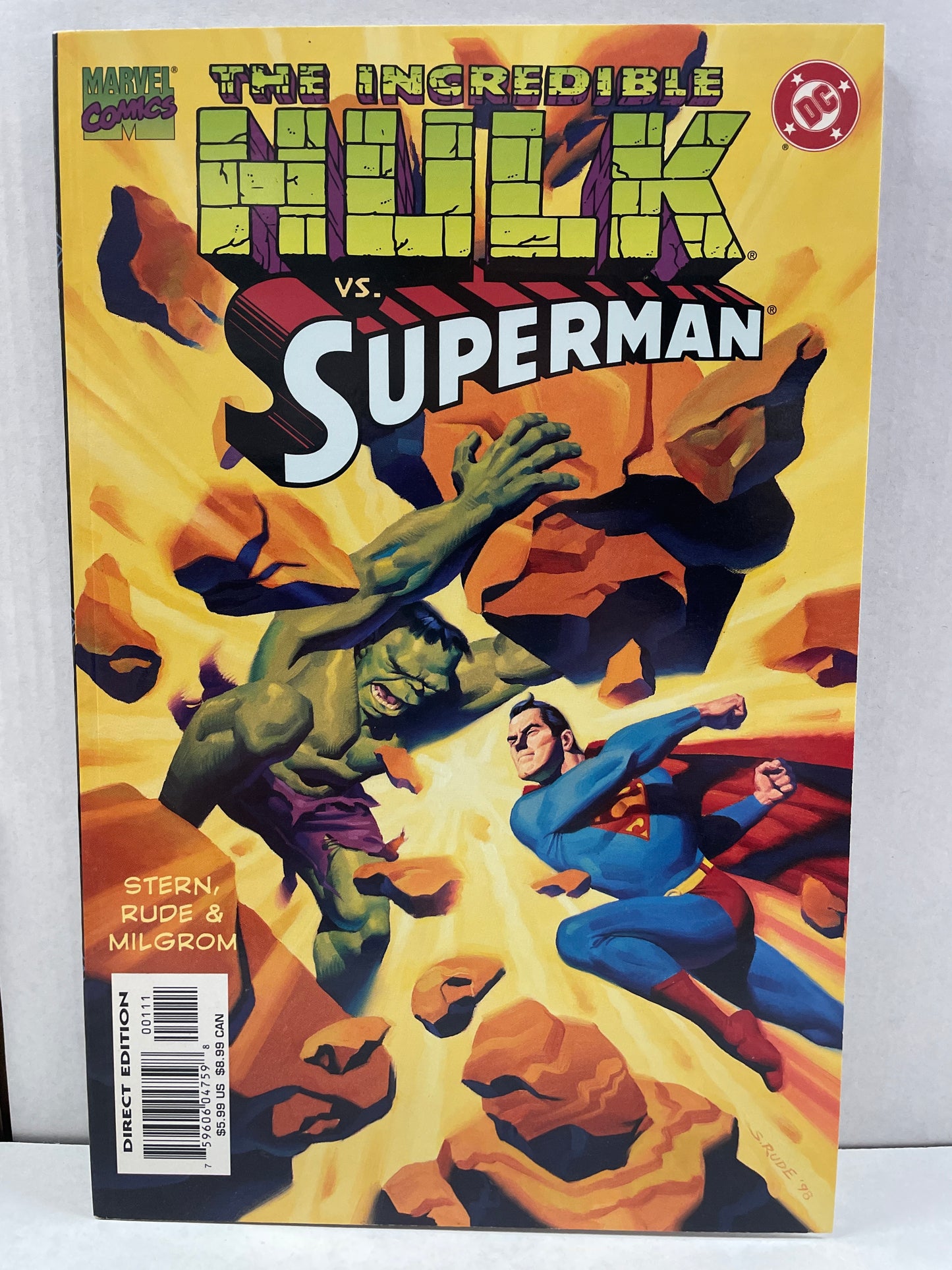 INCREDIBLE HULK VERSUS SUPERMAN TPB (1999 1st PRINT, MINTY!!) HTF