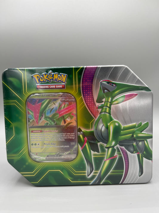 Pokemon Trading card game Iron Leaves EX tin