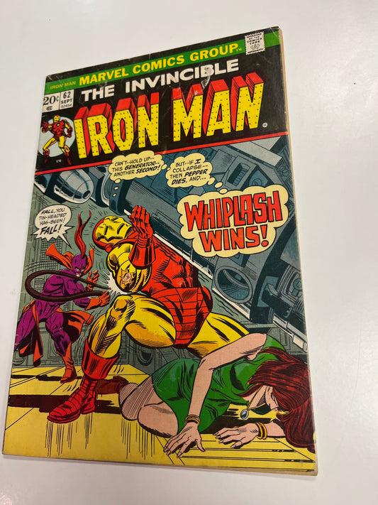 MARVEL COMICS THE INVINCIBLE IRON MAN #62 1973 FAIR CONDITION