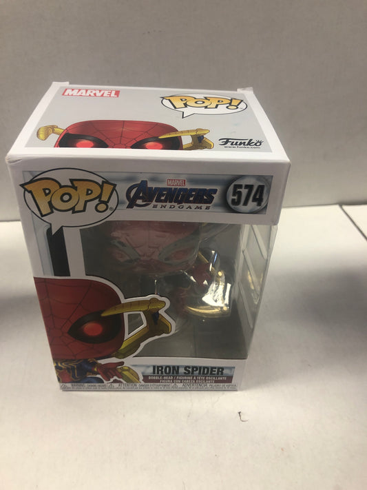 FUNKO POP - MARVEL AVENGERS END GAME #574 IRON SPIDER (2024, VERY GOOD CONDITION)