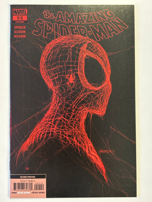 MARVEL COMICS THE AMAZING SPIDER-MAN #55 (LGY#856, 2nd PRINT GLEASON VARIANT) NEAR MINT CONDITION