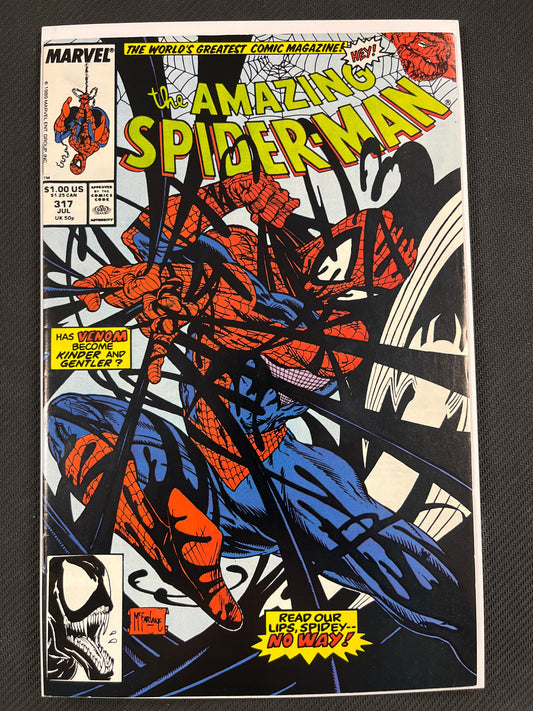 THE AMAZING SPIDER-MAN #317 NM (1989, TODD MCFARLANE VENOM COVER!)