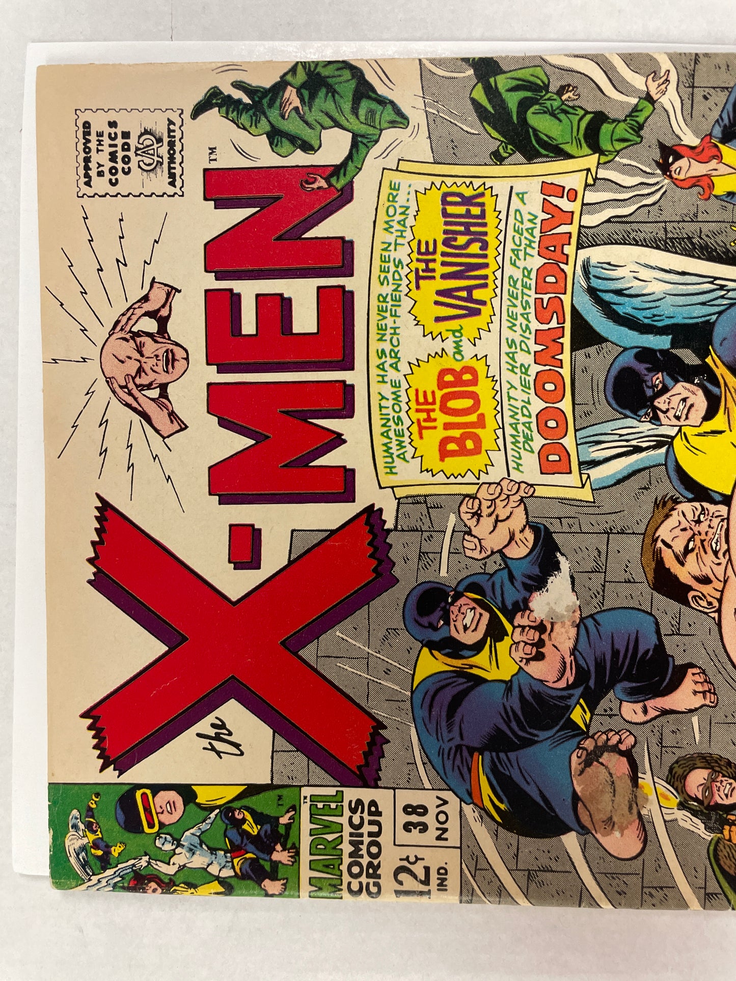 THE X-MEN #38 (1967 MARVEL SILVER AGE) CLASSIC BLOB COVER!