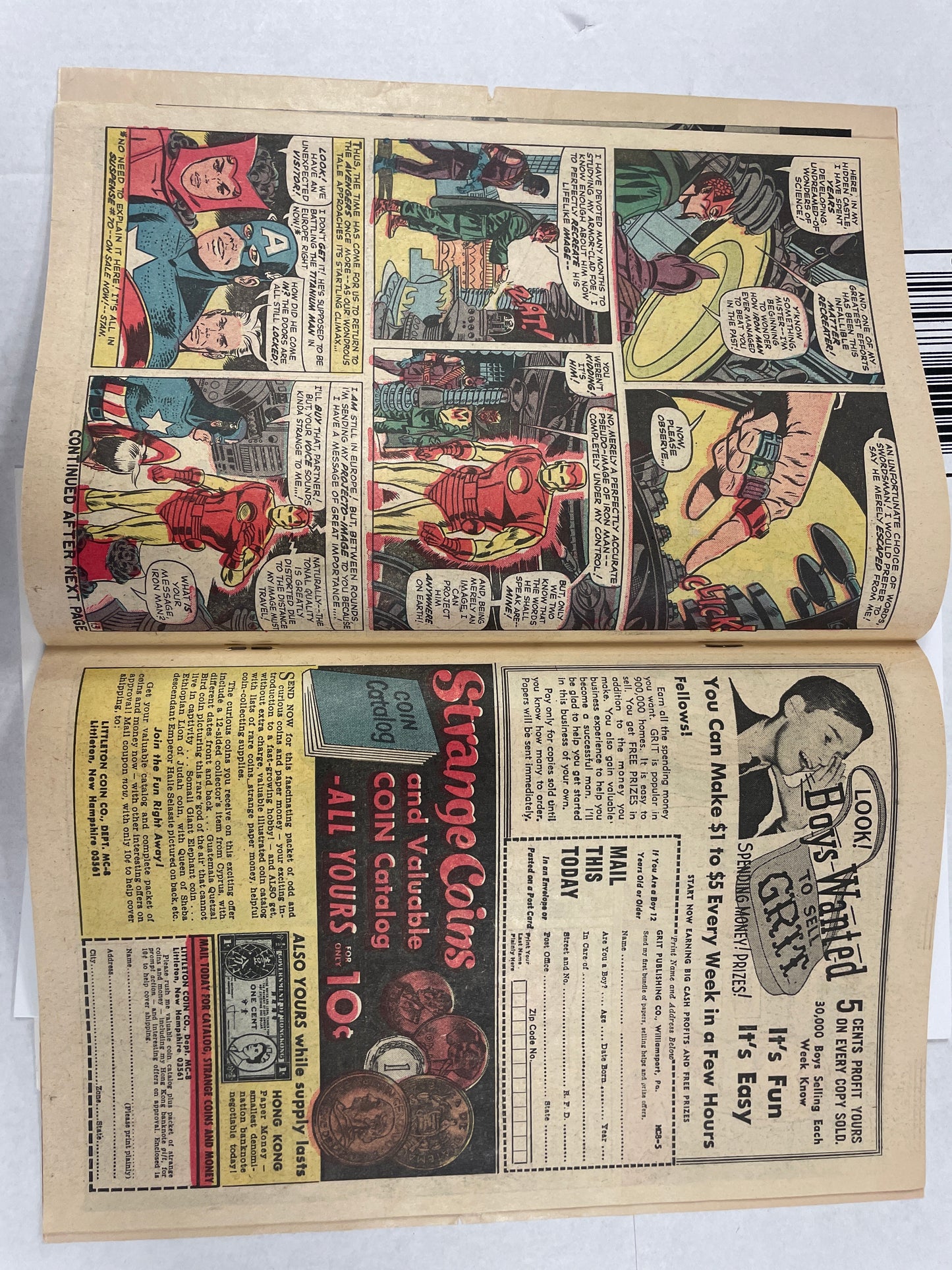 THE AVENGERS #20 (MARVEL SILVER AGE 1965, FINE+) BEAUTY!