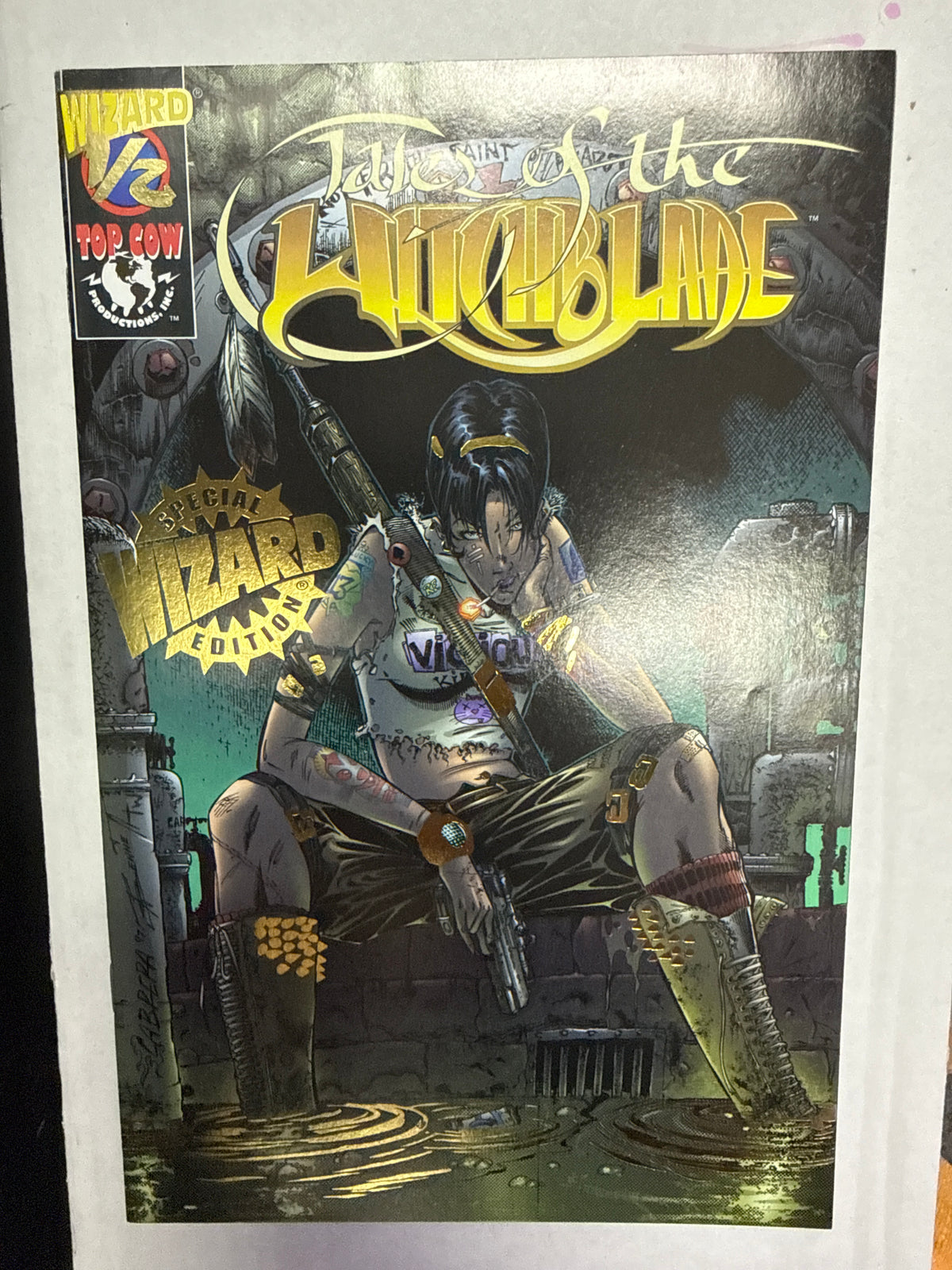 WIZARD 1/2 TALES OF THE WITCHBLADE SPECIAL GOILD FOIL EDITION