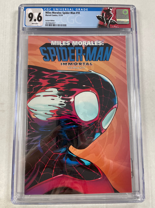 MILES MORALES: SPIDER-MAN #10 CGC 9.6 (2019, KEY 1st APPEARANCE OF MILES AS ULTIMATUM!)