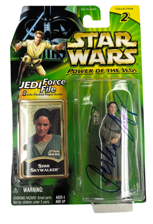 Star Wars Power of The Jedi Shmi Skywalker Action Figure Hasbro 2000 SIGNED