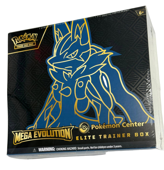POKEMON TCG POKEMON CENTER MEGA EVOLUTION LUCARIO ELITE TRAINER BOX