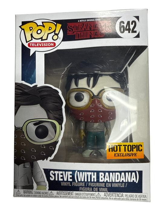 FUNKO POP STRANGER THINGS DART STEVE WITH BANDANA HOT TOPIC EXCLUSIVE