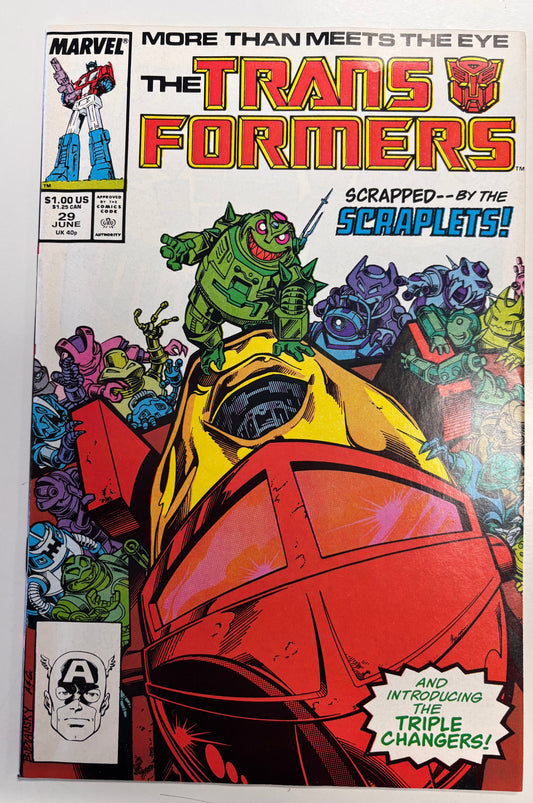 MARVEL THE TRANSFORMERS SCRAPPED BY THE SCRAPLETS #29