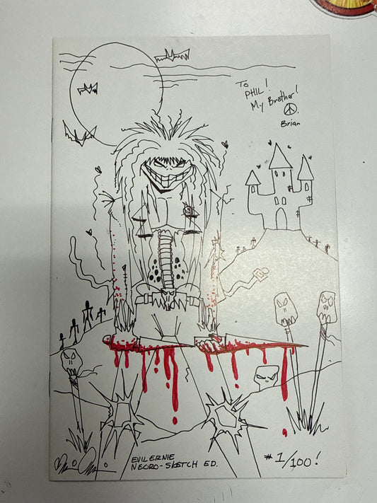 CHAOS EVIL ERNIE #8 NECRO SKETCH ED. #1/100 VERY RARE