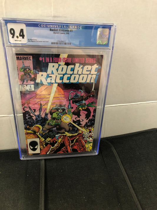 MARVEL COMICS ROCKET RACCOON #1 (1985) CGC 9.4 WP