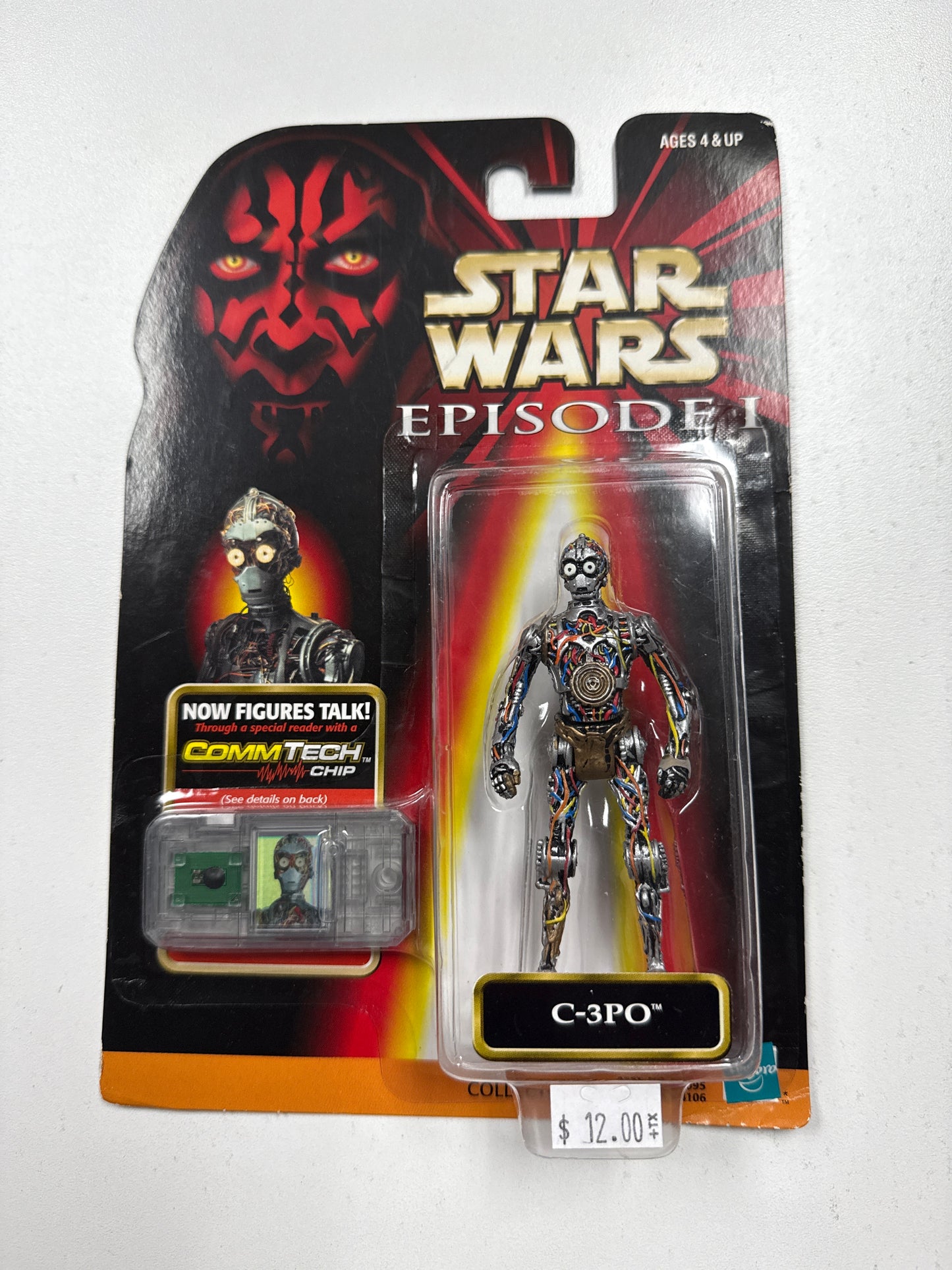 C-3PO Star Wars Episode I  Action Figure Talking CommTech Chip