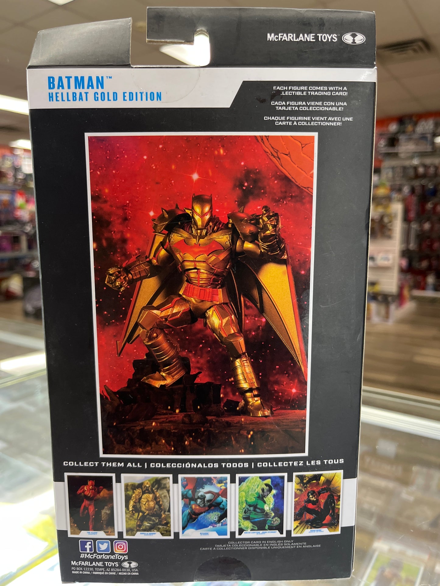 DC COMICS MULTIVERSE BATMAN HELLBAT GOLD EDITION ACTION FIGURE