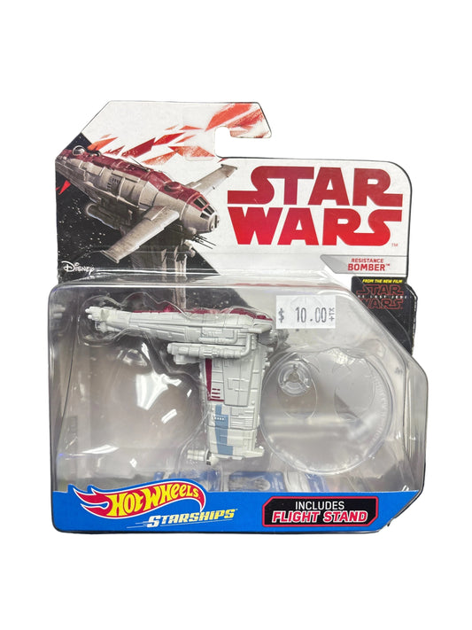 STAR WARS HOTWHEELS STARSHIPS RESISTANCE BOMBER
