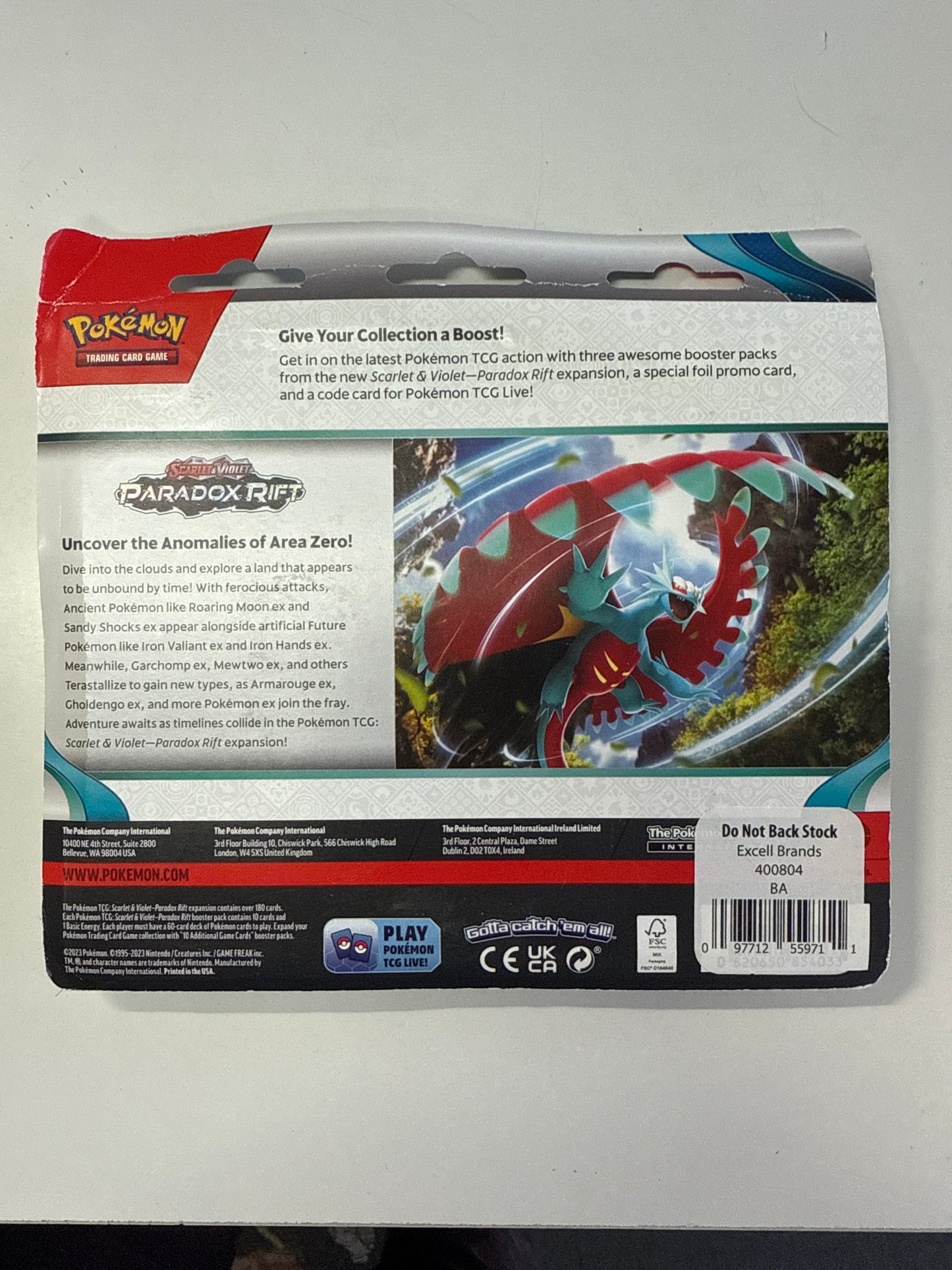 POKEMON TCG SCARLET & VIOLET TEMPORAL FORCES 3 PACK BLISTER