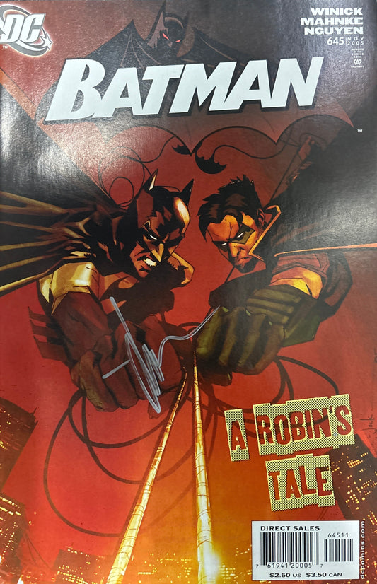DC BATMAN A ROBIN’S TALE #645 SIGNED BY JOCK WITH CERTIFICATE OF AUTHENTICITY