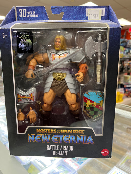 MATTEL MASTERS OF THE UNIVERSE NEW ETERNIA BATTLE ARMOR HE-MAN ACTION FIGURE