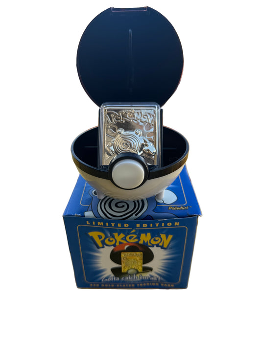 POKEMON 23KT GOLD-PLATED CARD POLIWHIRL BURGER KING