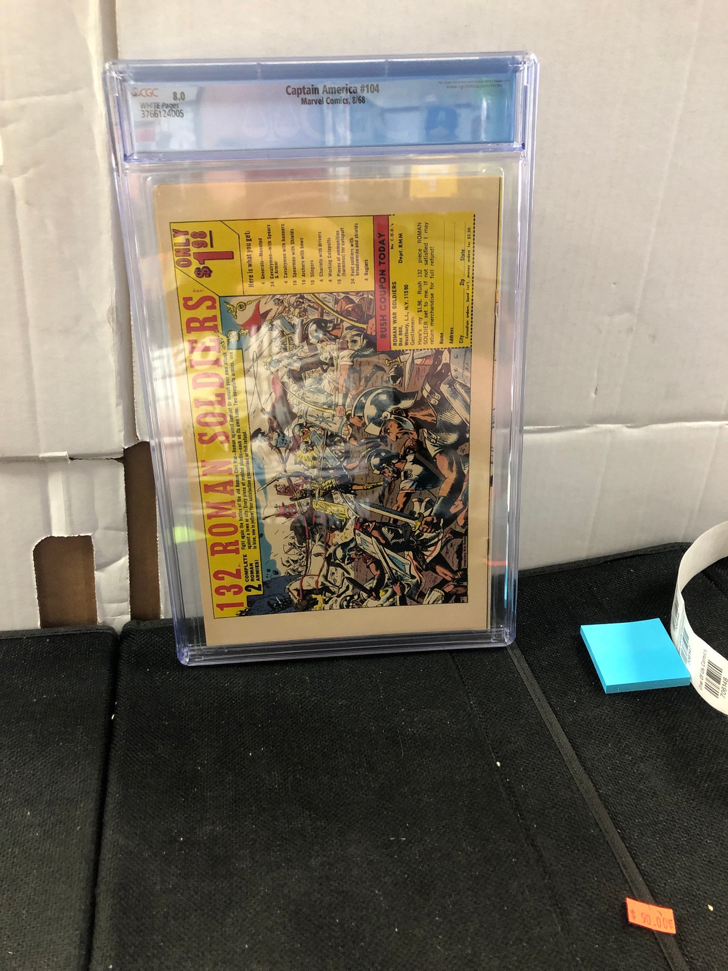 MARVEL COMICS CAPTAIN AMERICA 104 (1968) CGC 8.0 WP